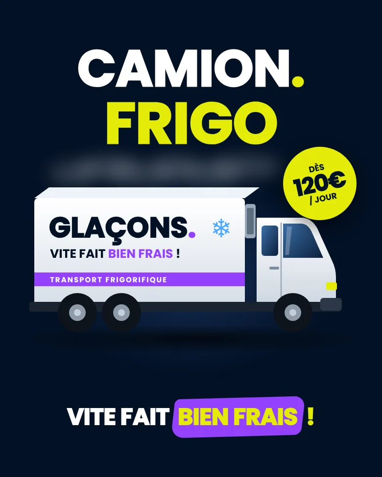 Camion frigorifique Glaçons