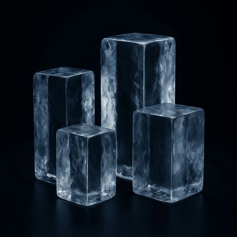 Glaçons Clear Ice Perfect Cube, Old Fashion et Collins, parfaitement transparents
