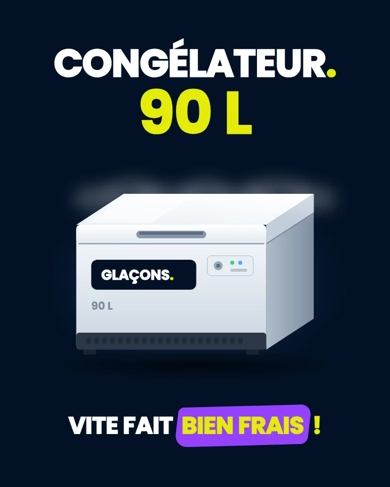 Congélateur coffre 90 litres