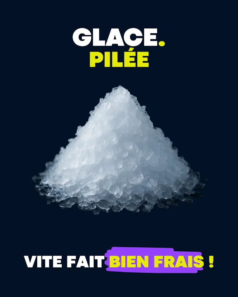 Glace pilée