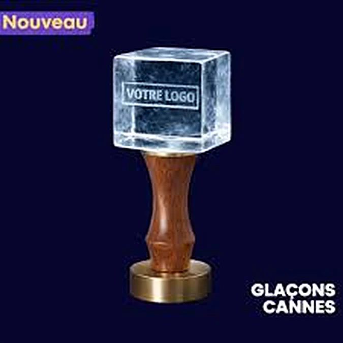 Tampon Ice Stamp marquant un glaçon à votre logo